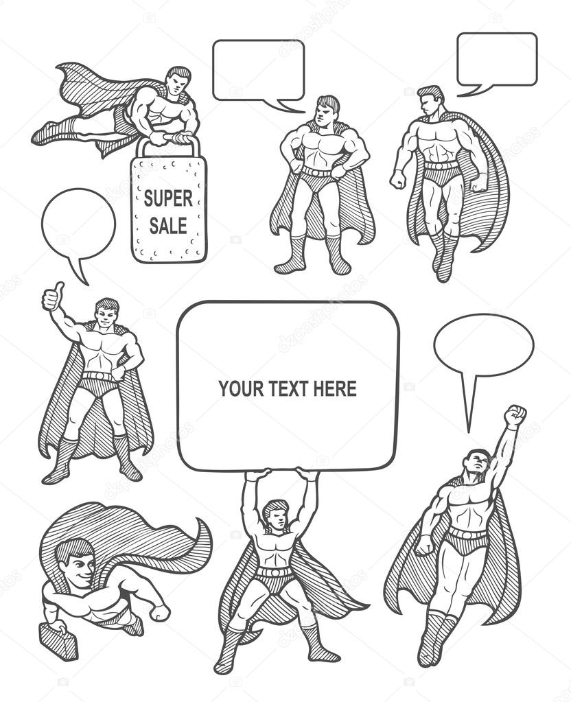 Superhelden Symbole Superhelden Symbole