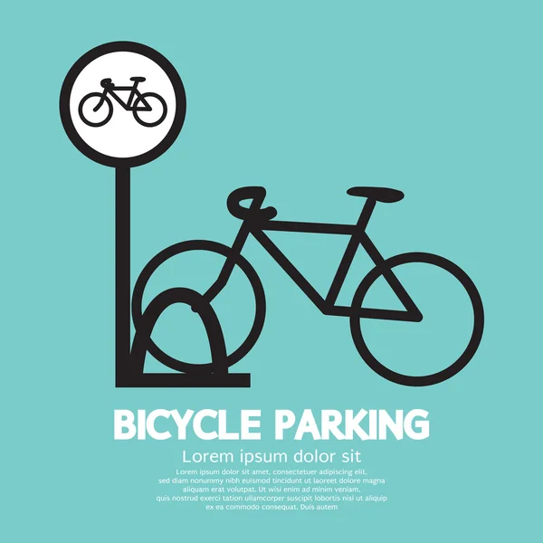Bicycle Parking Sign Vector Illustration