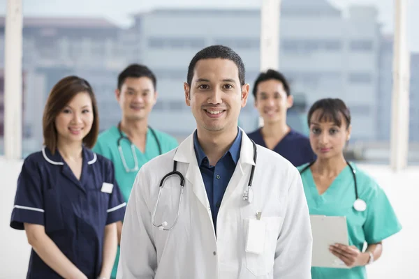 Team of Multi-ethnic medical staff