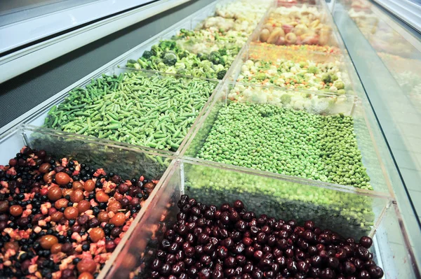 Frozen vegetables and fruits