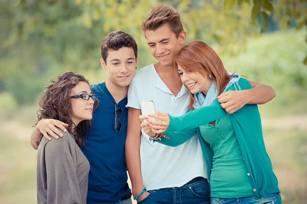 Group of teenagers posing for a photography
