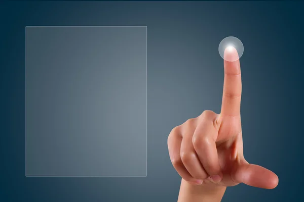 Finger Touching Digital Screen
