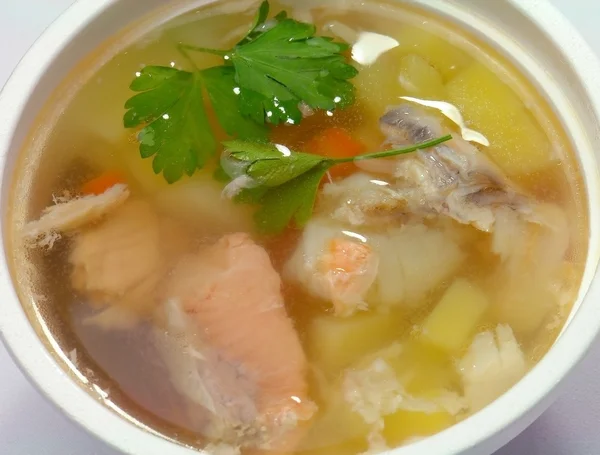 Potato soup with fish