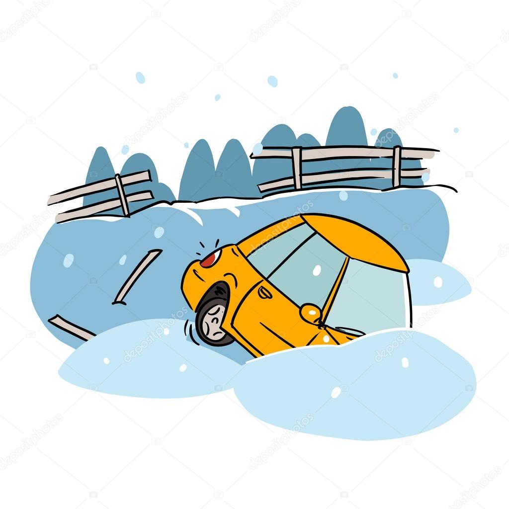 clipart driving in snow - photo #33