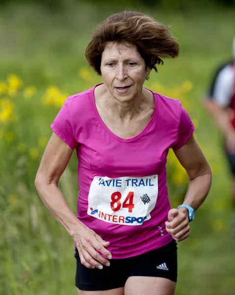 Portrait of an elderly runner