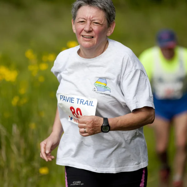 Elderly female runner.