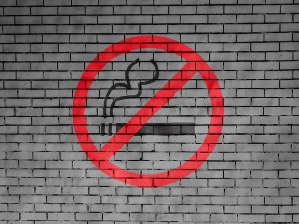 No smoking sign drawn at