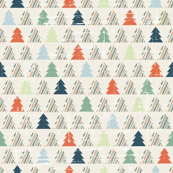 Christmas and Holidays seamless pattern with tree.