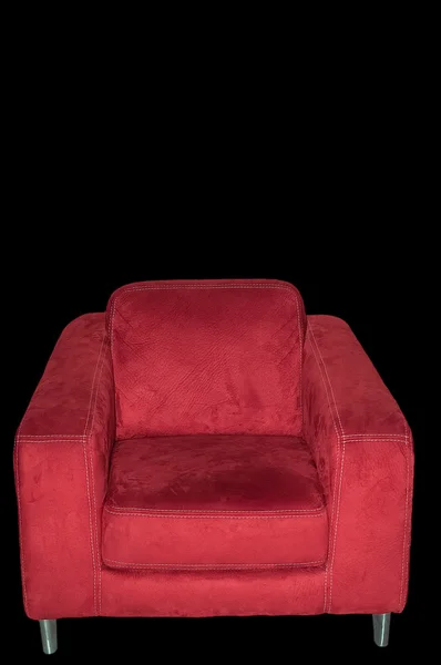 Red velvet armchair