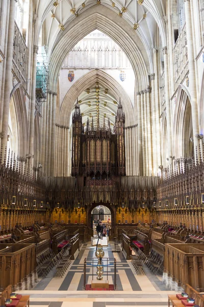 YORK, UK - MARCH 30: Quire area in the York Minster. The Quire w