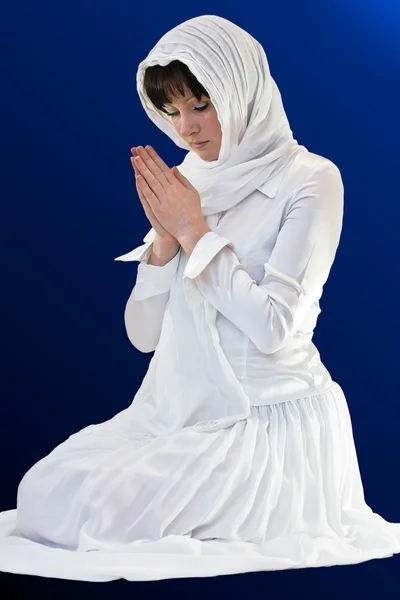 A woman praying