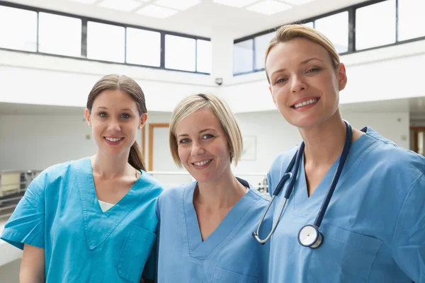 Three happy nurses