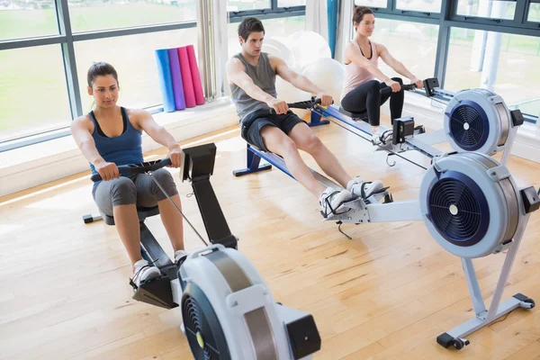 Using rowing machines