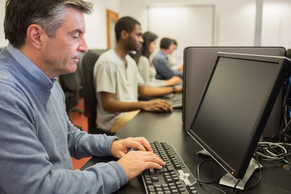 Man working at computer