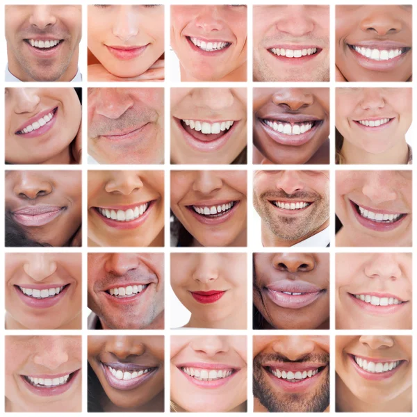 Collage of smiling