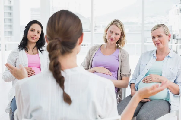 Pregnant women at antenatal class