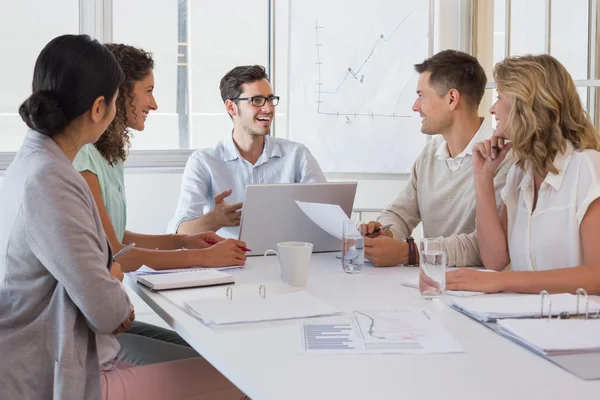 Casual business team having a meeting