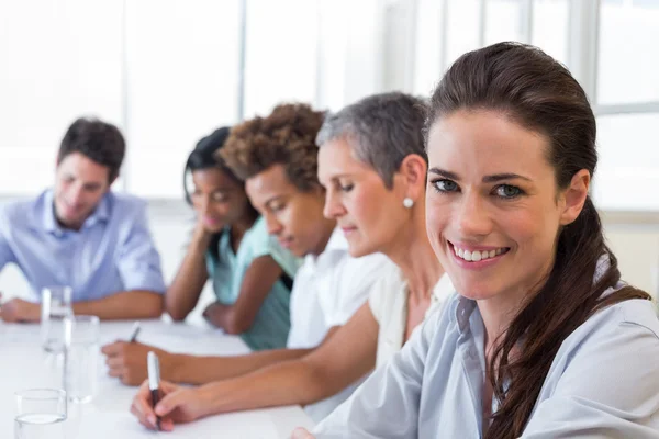 Businesswoman at business meeting