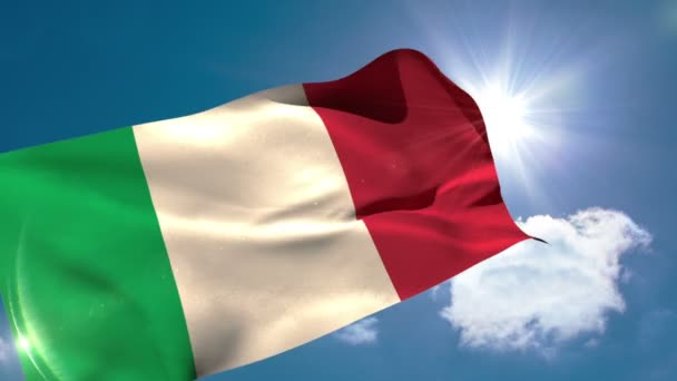 意大利海军旗 - 图库视频影像 fraxnet #494802
