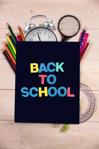 Composite image of back to school message