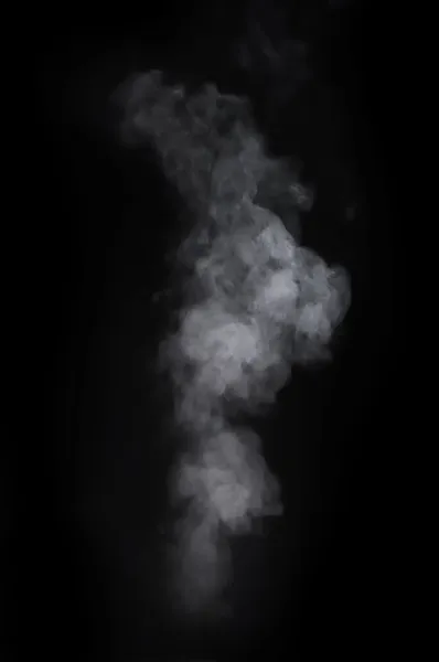 Smoke over the black background