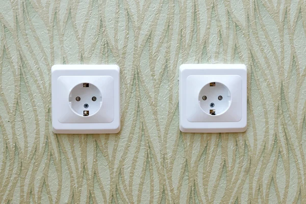 Electric sockets on a wall