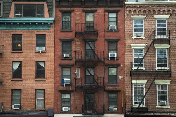 Old apartment buildings, New York City