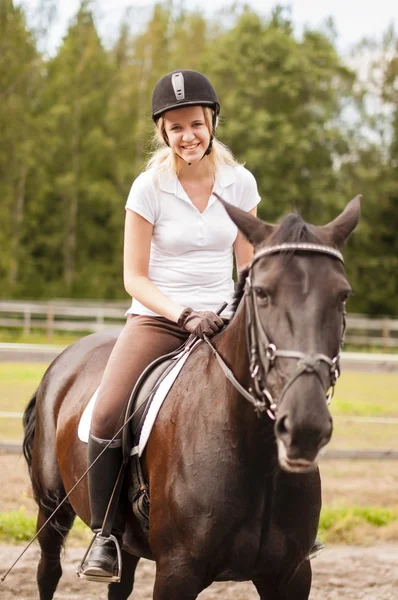 Horse rider and horse — Stock Photo #13395684