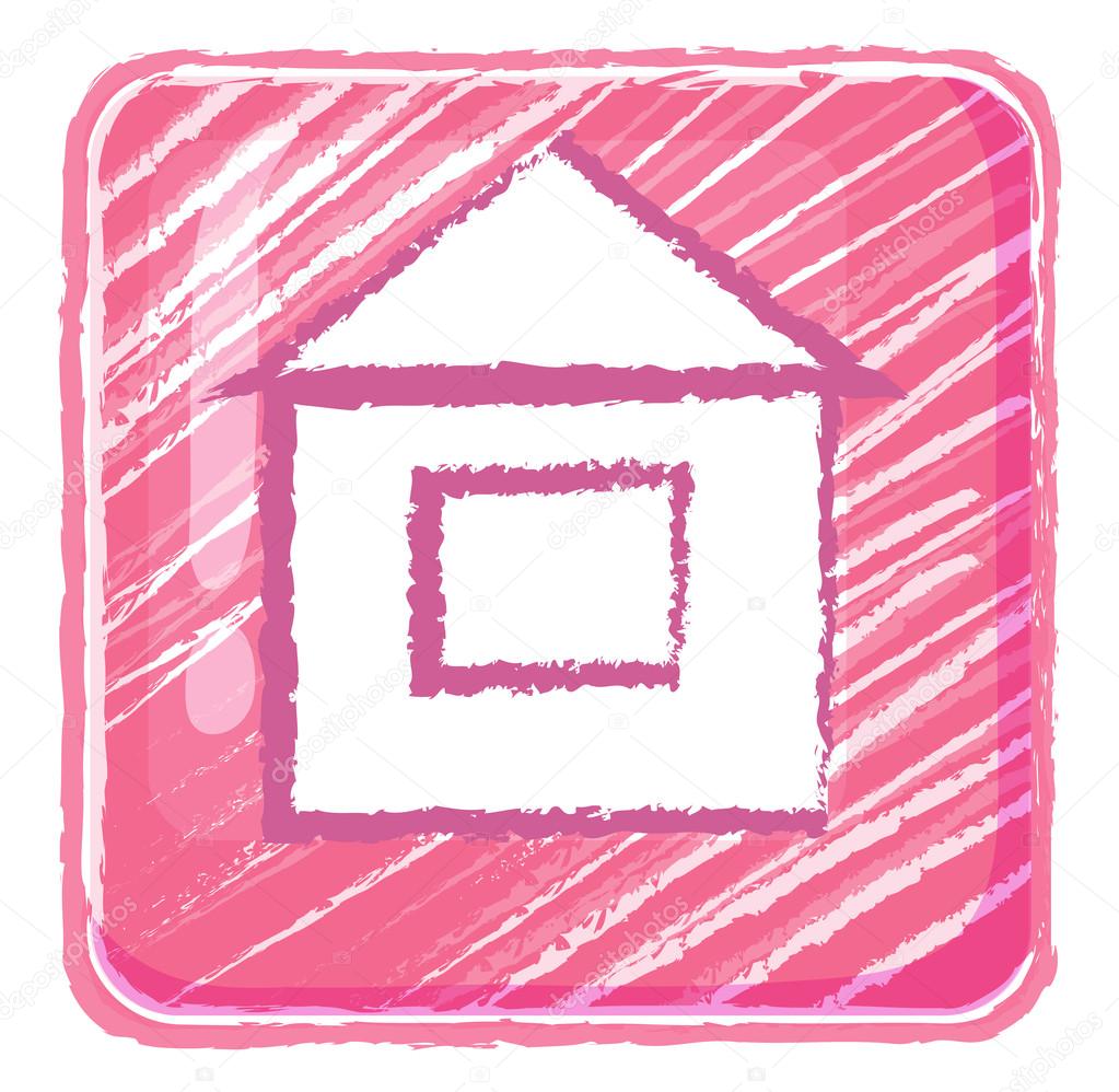 A home button icon drawing — Stock Vector © interactimages #19105745