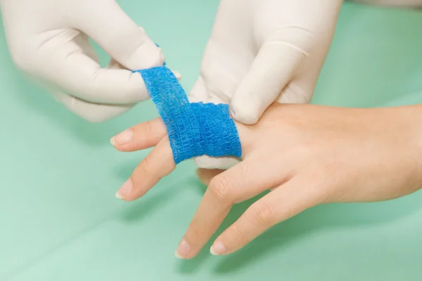 Wound dressing appy medicine buddy bandage on finger injury