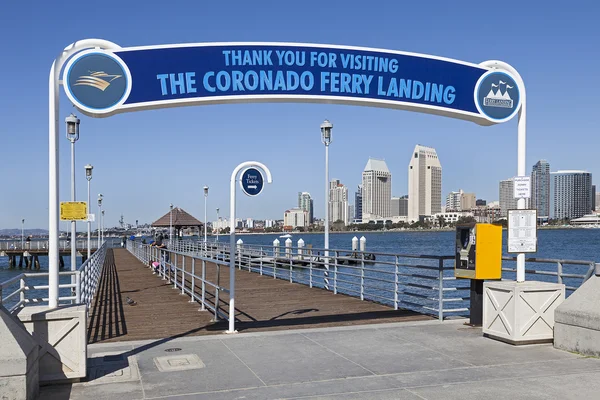Coronado Ferry Pier & San Diego, California