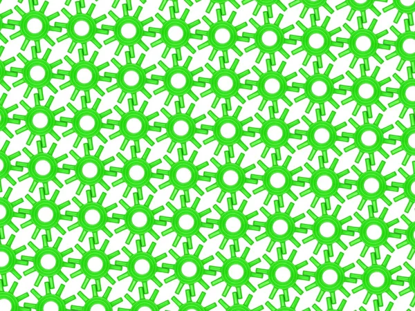 Background of green plastic gears
