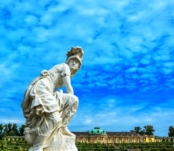 Woman sculpture in Castle Park Sanssouci in Potsdam, Germany