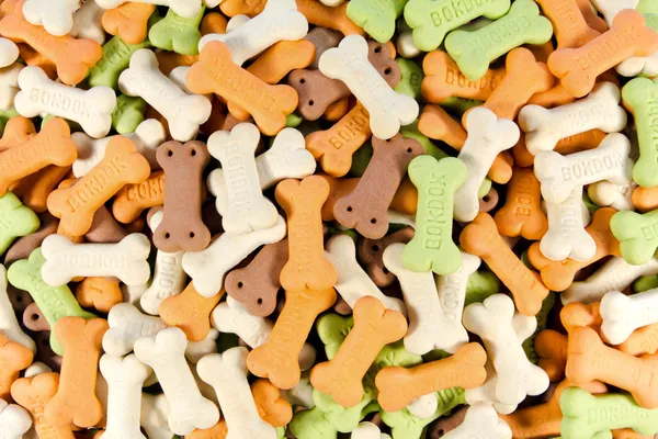 Backgrounds of color full bone shaped dog treats