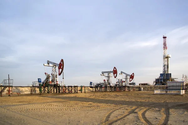 Oil rig and pumps