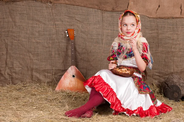 Russian girl in national dress