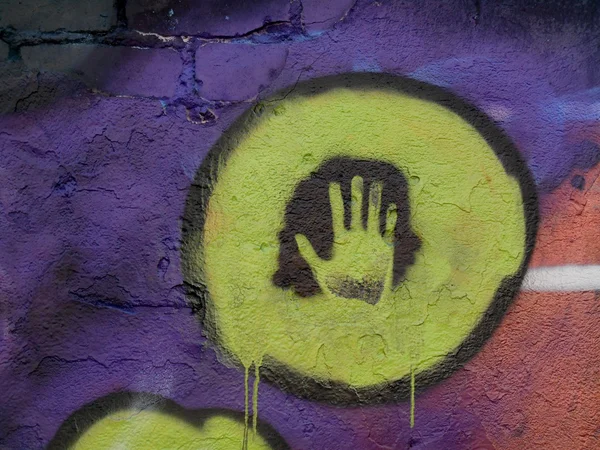 Graffiti hand background