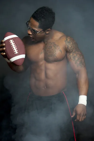 African American football player