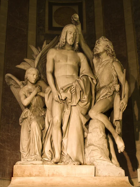 Baptism of Christ - statue from Madeleine church in Paris