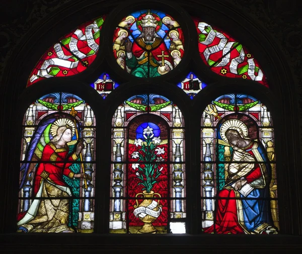 Window-pane from Paris church - st. Eustache- Annunciation