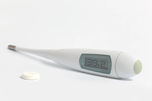 Clinical thermometer and pill