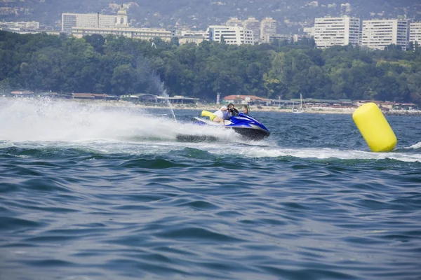 Water jet rider, jet skiing