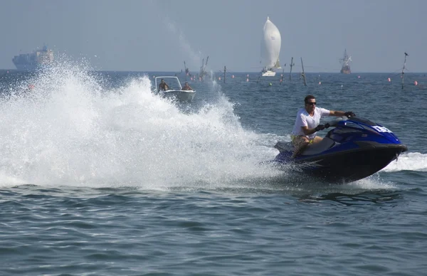 Water jet rider, jet skiing