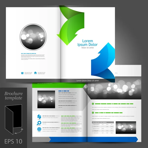 White brochure template design