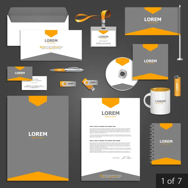 Stationery template design