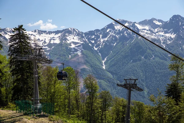 Beautiful Caucasus Mountains, Sochi, Russia. Krasnaya Polyana Ski Resort