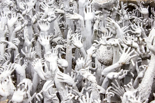 Hands Statue from Hell From Hell at Wat Rong Khun Temple in Chia