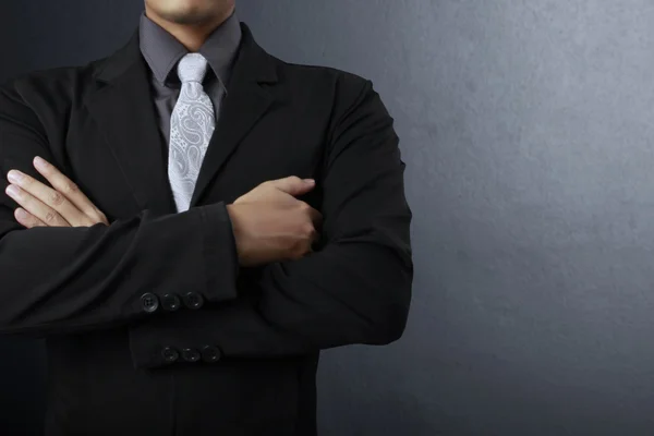 Handsome man in black suit man in black suit