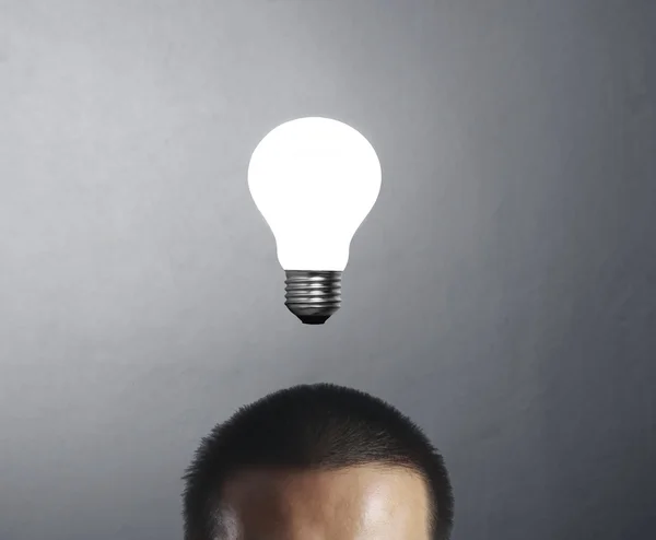 Idea, drawn light bulb