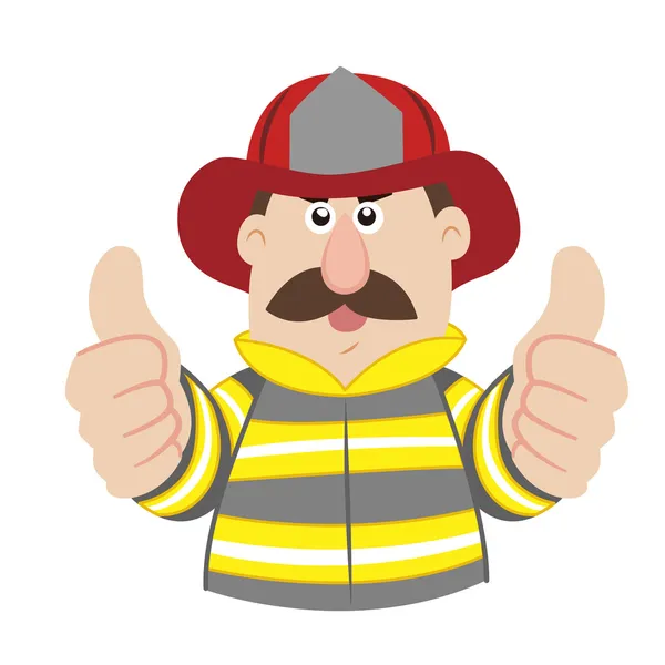 An illustration of cartoon fireman ,vector